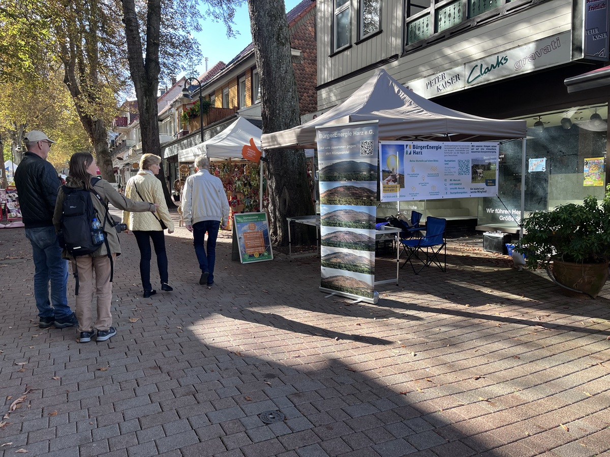 BE Harz Infostand auf dem 34. Ökomarkt in Bad Harzburg